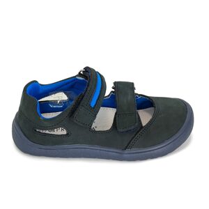 Chlapecké sandály Barefoot PADY DENIM, Protetika, tmavě modrá - 25