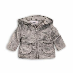 Kabátek kojenecký chlupatý s bavlněnou podšívkou, Minoti, GREY 5, šedá - 80/86
