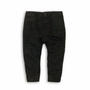 Kalhoty chlapecké s elastenem, Minoti, KID 5, černá - 68/80 | 6-12m