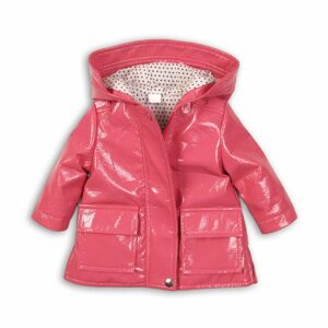 Kabát dívčí nepromokavý do deště, Minoti, PARIS 7, růžová - 80/86 | 12-18m