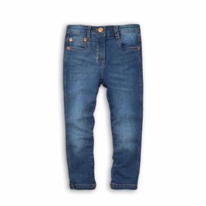 Kalhoty dívčí džínové s elastenem, Minoti, FRENCH 8, modrá - 68/80 | 6-12m