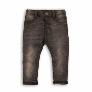 Kalhoty chlapecké džínové s elastenem, Minoti, RANGER 6, černá - 68/80 | 6-12m