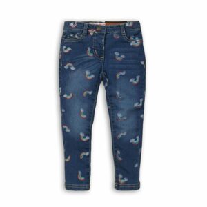 Kalhoty díčí džínové s elastenem, Minoti, Unicorn 10, modrá - 80/86 | 12-18m