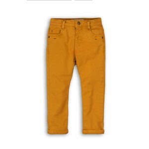 Kalhoty chlapecké s elastenem, Minoti, NORTH 10, žlutá - 86/92 | 18-24m