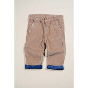 dětské kalhoty, Sobe, 15KENPAN273, hnědá - 68 | 6m