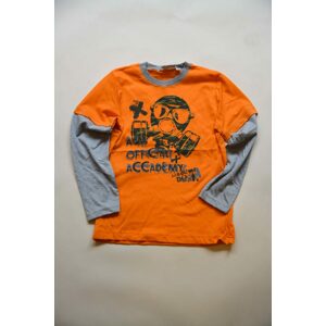 tričko chlapecké s dlouhým rukávem, Wendee, ozfb101639-2, oranžová - 140 | 10let