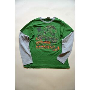 tričko chlapecké s dlouhým rukávem, Wendee, ozfb101639-2, zelená - 146 | 11let