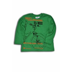 tričko s dlouhým rukávem, Wendee, OZFB101647-1, zelená - 98 | 3roky