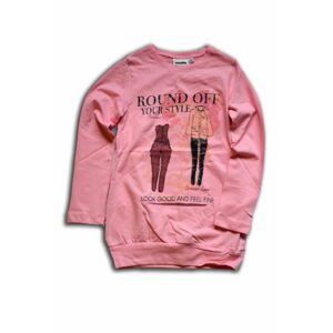tričko dívčí, dlouhý rukáv, Wendee, BTS39230-1, růžová - 104 | 4roky