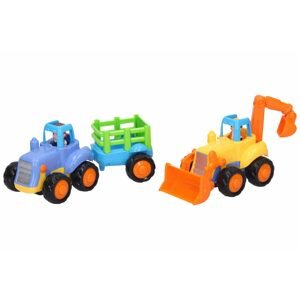 Traktor + vlek / Bagr se setrvačníkem, 16 cm, Wiky Vehicles, W110946