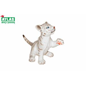 A - Figurka Tygr bílý mládě 6cm, Atlas, W101810