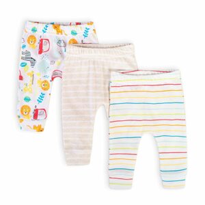 Kalhoty kojenecké 3pack, Minoti, Car 11, bílá - 50