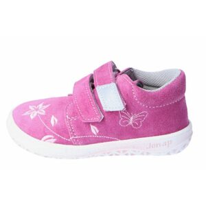 dětská celoroční barefoot obuv B1/S/V - květ růžová, jonap, růžová - 23