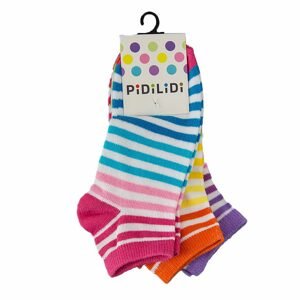 ponožky kotníkové dívčí - 3pack, Pidilidi, PD0130, Holka - 31-34