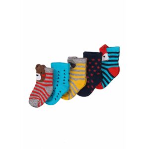 Ponožky chlapecké 5pack, Minoti, NBB SOCK 36, kluk - 68/80 | 6-12m