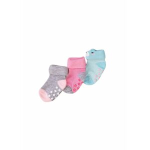 Ponožky dívčí s protiskluzem 3pack, Minoti, NBG SOCK 19, holka - 80/92 | 1/2let