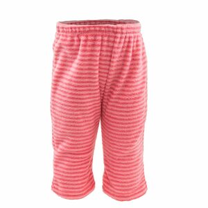 Kojenecké kalhoty fleezové, růžové - 62 | 3m
