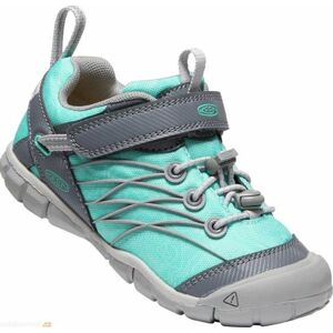 Outdoorové boty CHANDLER CNX C Drizzle/Waterfall, Keen, 1026307/1026305, tyrkysová - 32/33