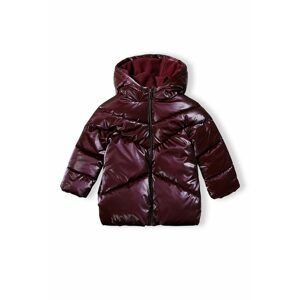 Kabát dívčí prošívaný Puffa s chlupatou podšívkou, Minoti, 16coat 23, fialová - 92/98 | 2/3let