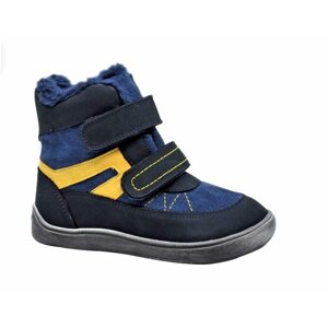Chlapecké zimní boty Barefoot RODRIGO NAVY, Protetika, modrá - 29