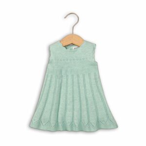 Šaty kojenecké úpletové, Minoti, blossom 3, zelená - 86/92 | 18-24m