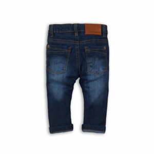 Kalhoty chlapecké džínové s elastenem, Minoti, CRAFTED 6, tmavě modrá - 68/80