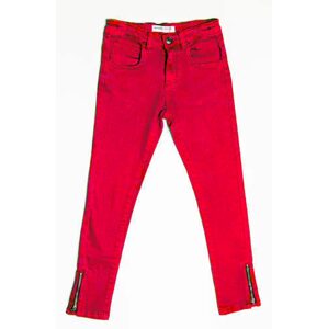 Kalhoty divčí s elastenem, Minoti, COAST 10, červená - 98/104 | 3/4let